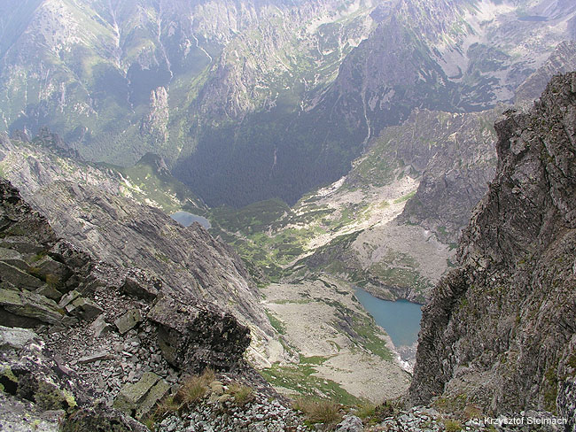 Rysy - 2499 m n.p.m. :) Widok "w dół"