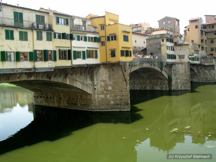 Ponte Vecchio (Most Złotników) - najstarszy z florenckich mostów.
